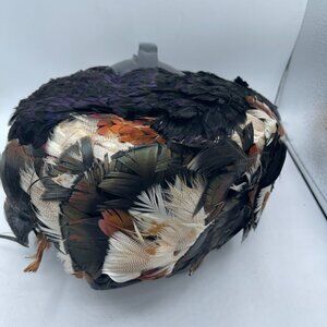🎩 Vintage Christian Dior Feathered Hat – Paris-New York Label